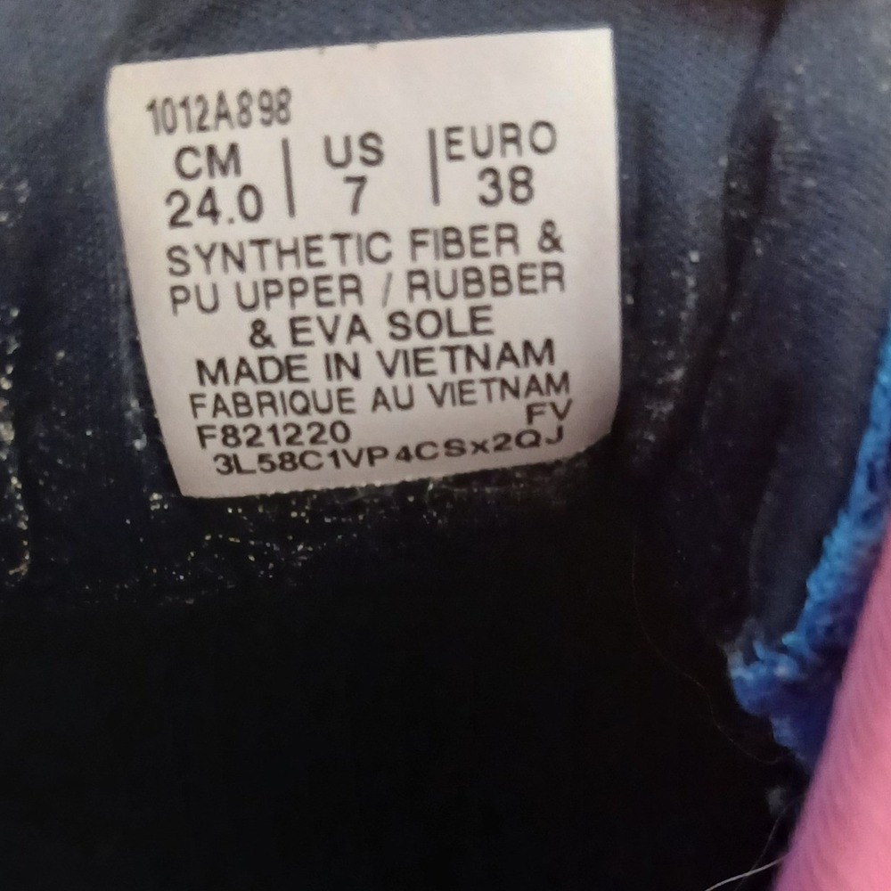 Asics Noosa Tri 13 Womens 7 Blue Pink Running Shoes Sneakers 1012A898 - Picture 6 of 8